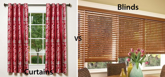 windows with curtains vs shades